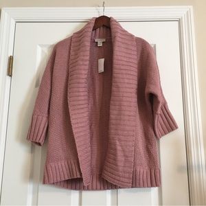 NWT LOFT Knit Open Cardigan